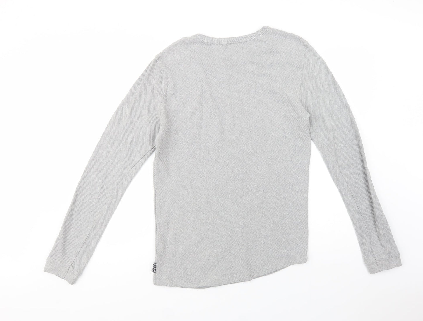 Mens UK Size L Bershka Grey Pullover Sweatshirt