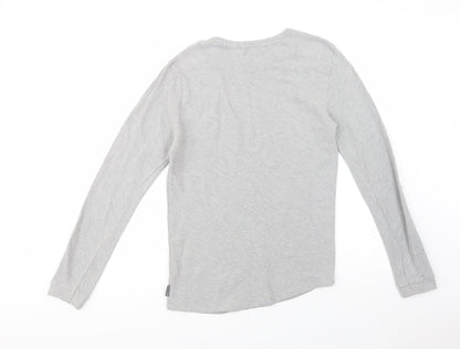 Mens UK Size L Bershka Grey Pullover Sweatshirt