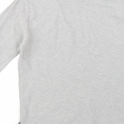 Mens UK Size L Bershka Grey Pullover Sweatshirt