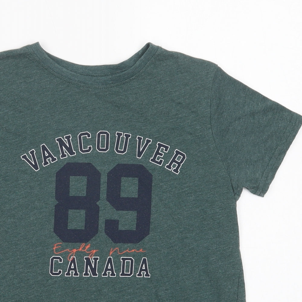 Primark Girls Green  Cotton Pullover T-Shirt Size 9-10 Years Crew Neck Pullover - Canada