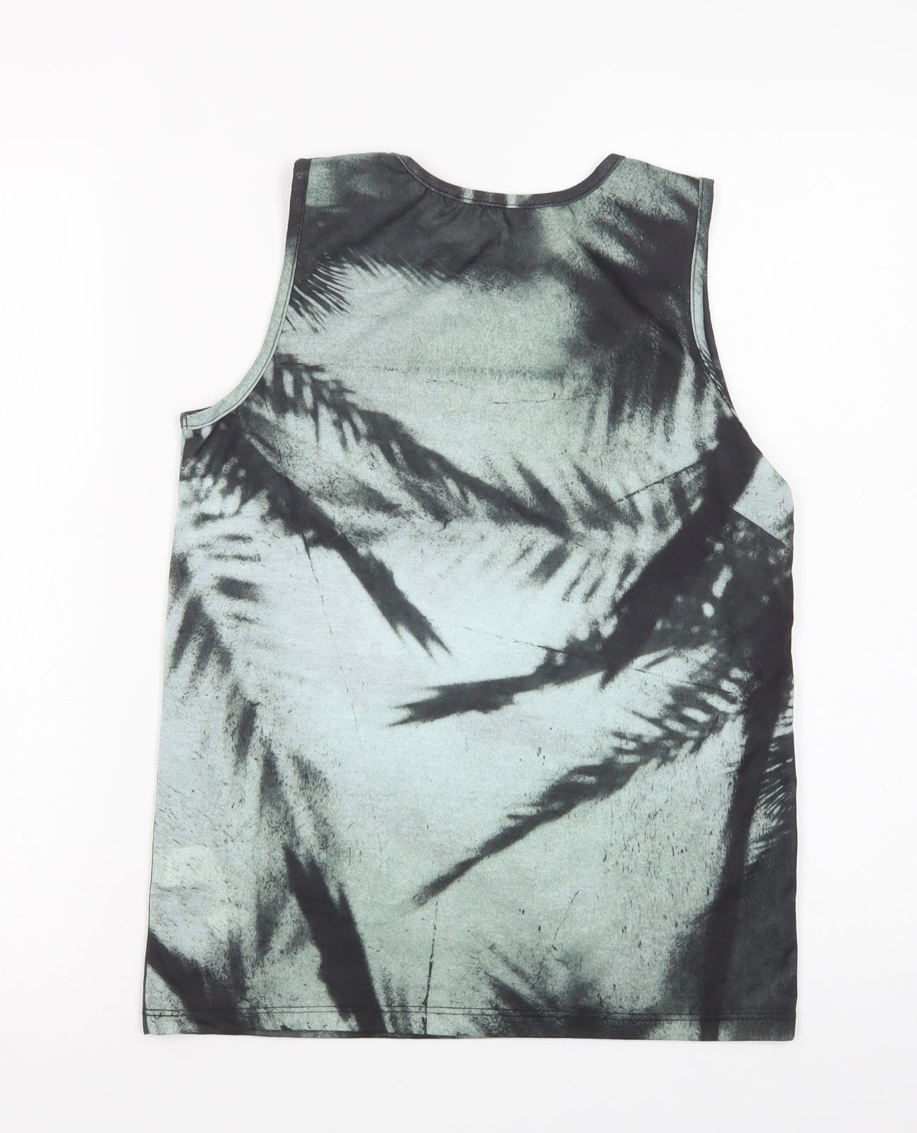Primark Girls Green Floral Polyester Pullover Tank Size 10-11 Years Crew Neck Pullover - Palm Trees