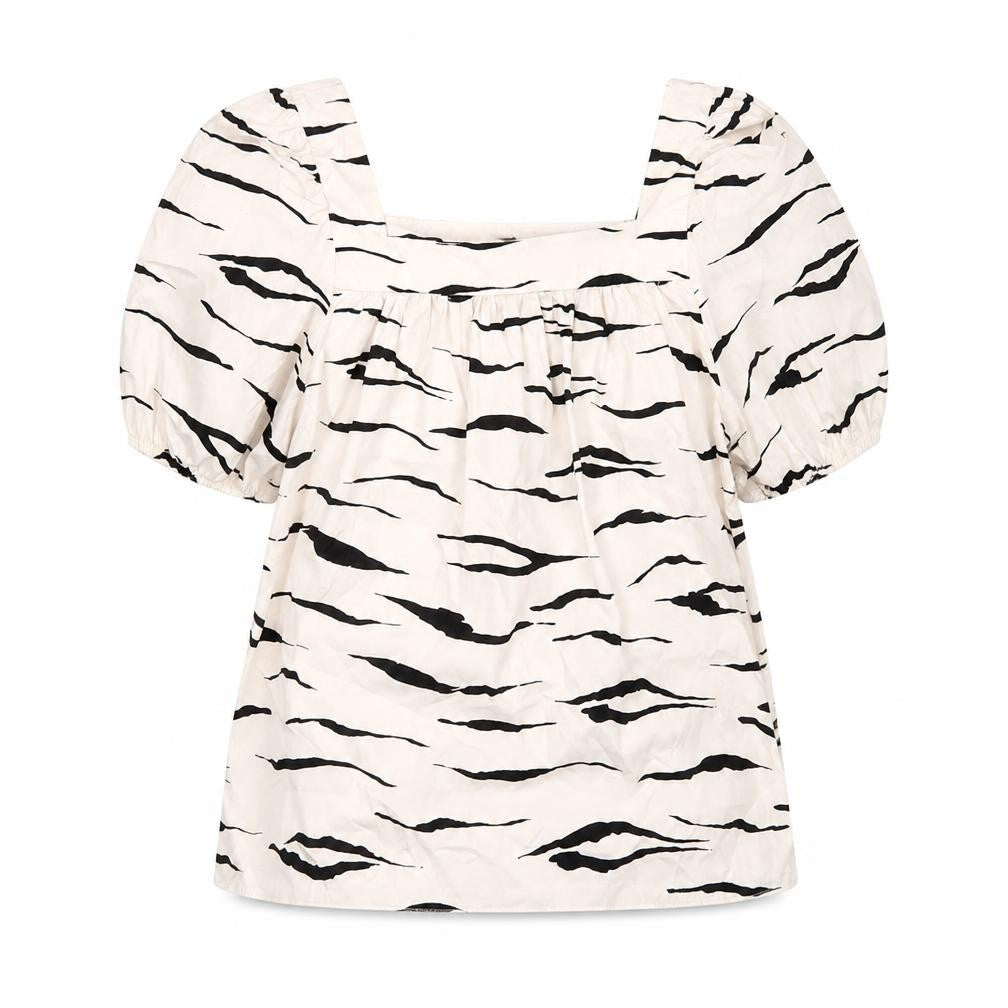 Womens UK Size 10 New Look Ivory Basic Blouse