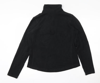 Gap Womens Black  Polyester Pullover Sweatshirt Size S  Zip