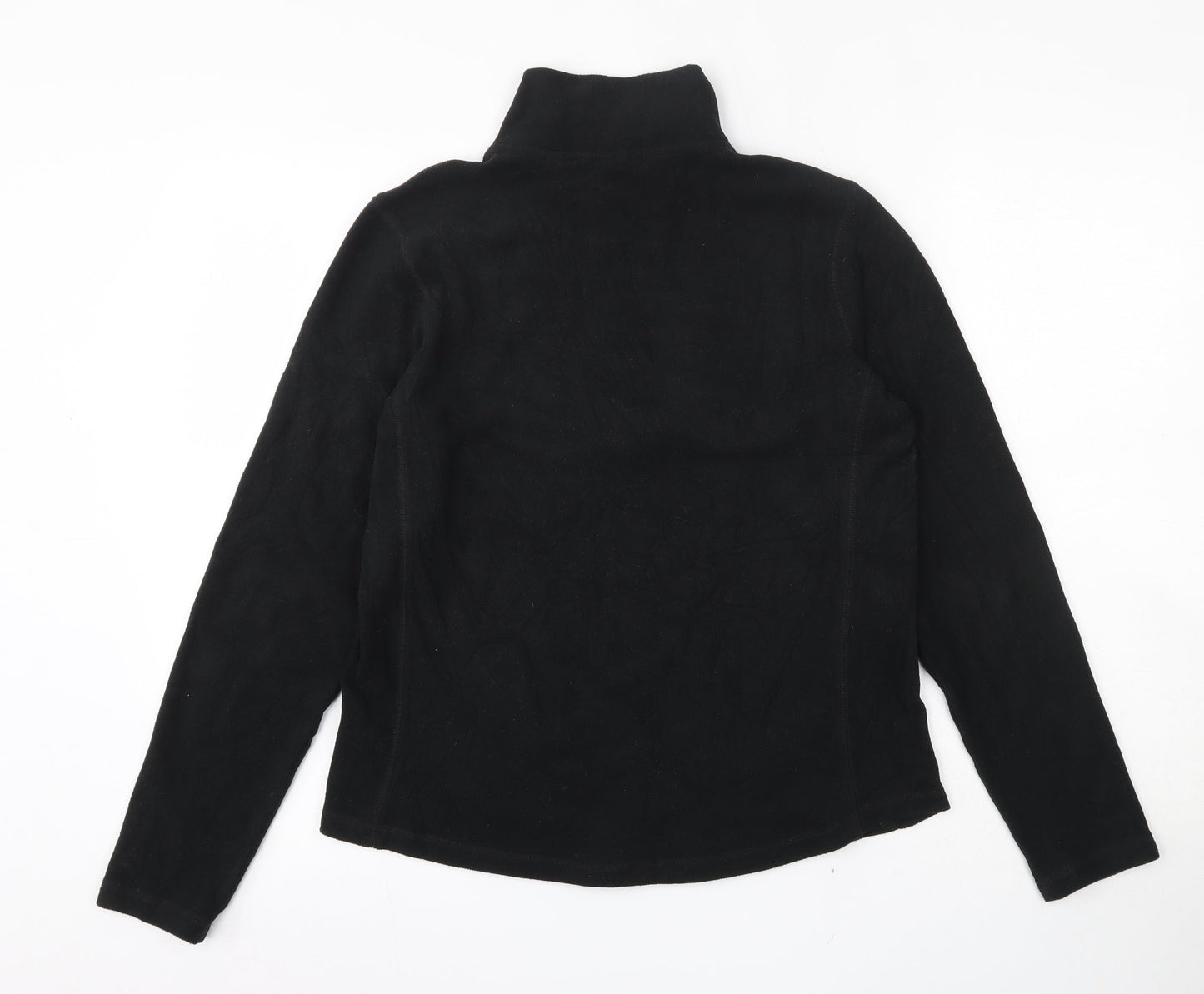 Gap Womens Black  Polyester Pullover Sweatshirt Size S  Zip