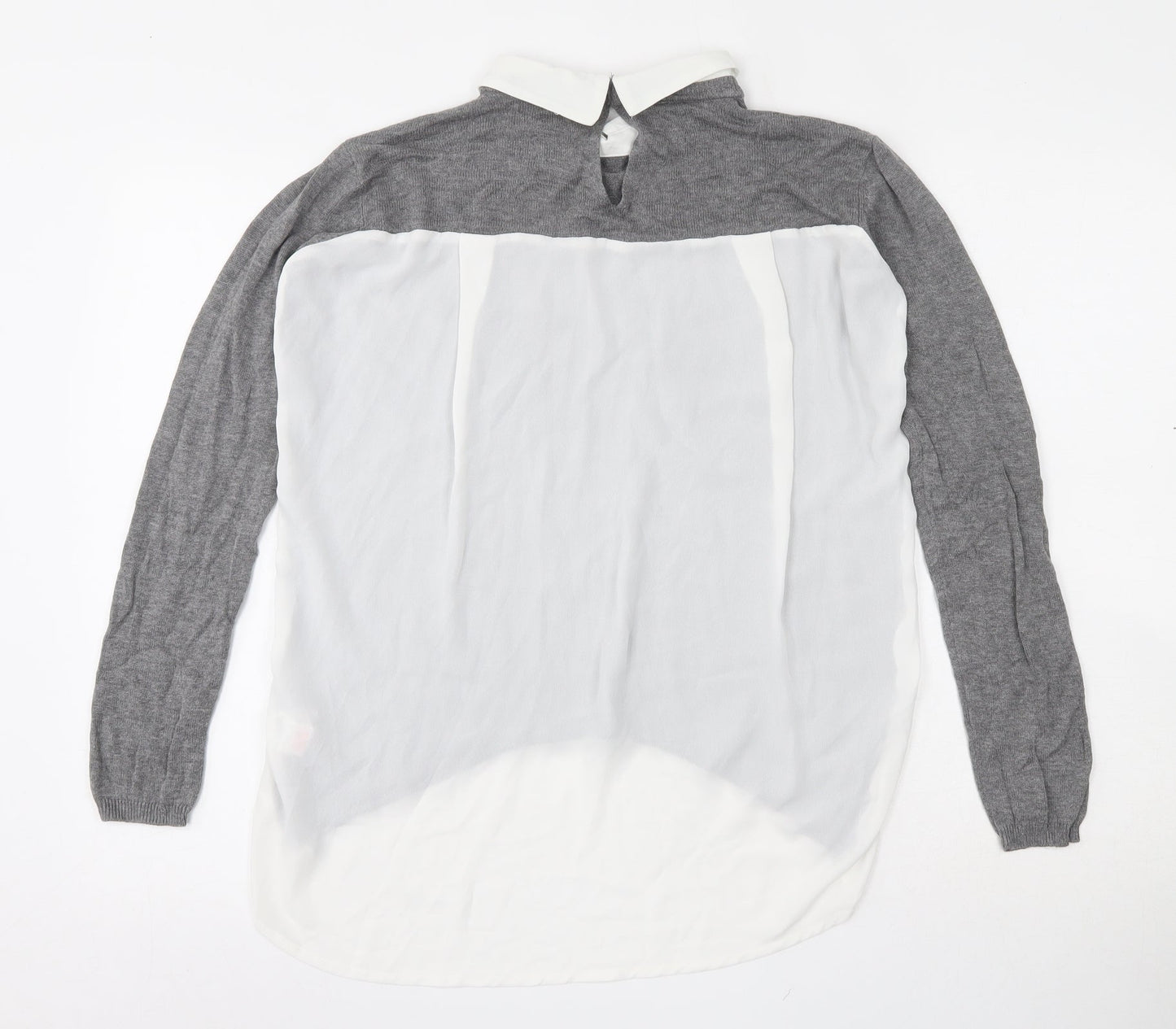 Atmosphere Womens White  Viscose Basic Blouse Size 8 Collared