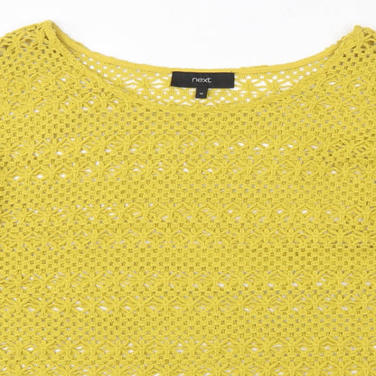 Womens UK Size 12 NEXT Yellow Shrug Jumper