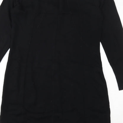 Sandwich Womens Black  Viscose Skater Dress  Size 38  Round Neck