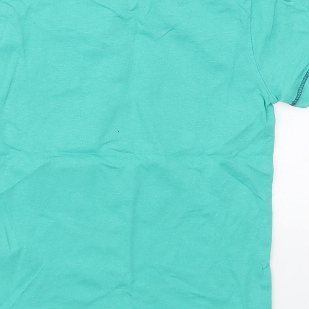 Cool Club Boys Green  Cotton Basic T-Shirt Size 2 Years Crew Neck Pullover - Cool Glasses