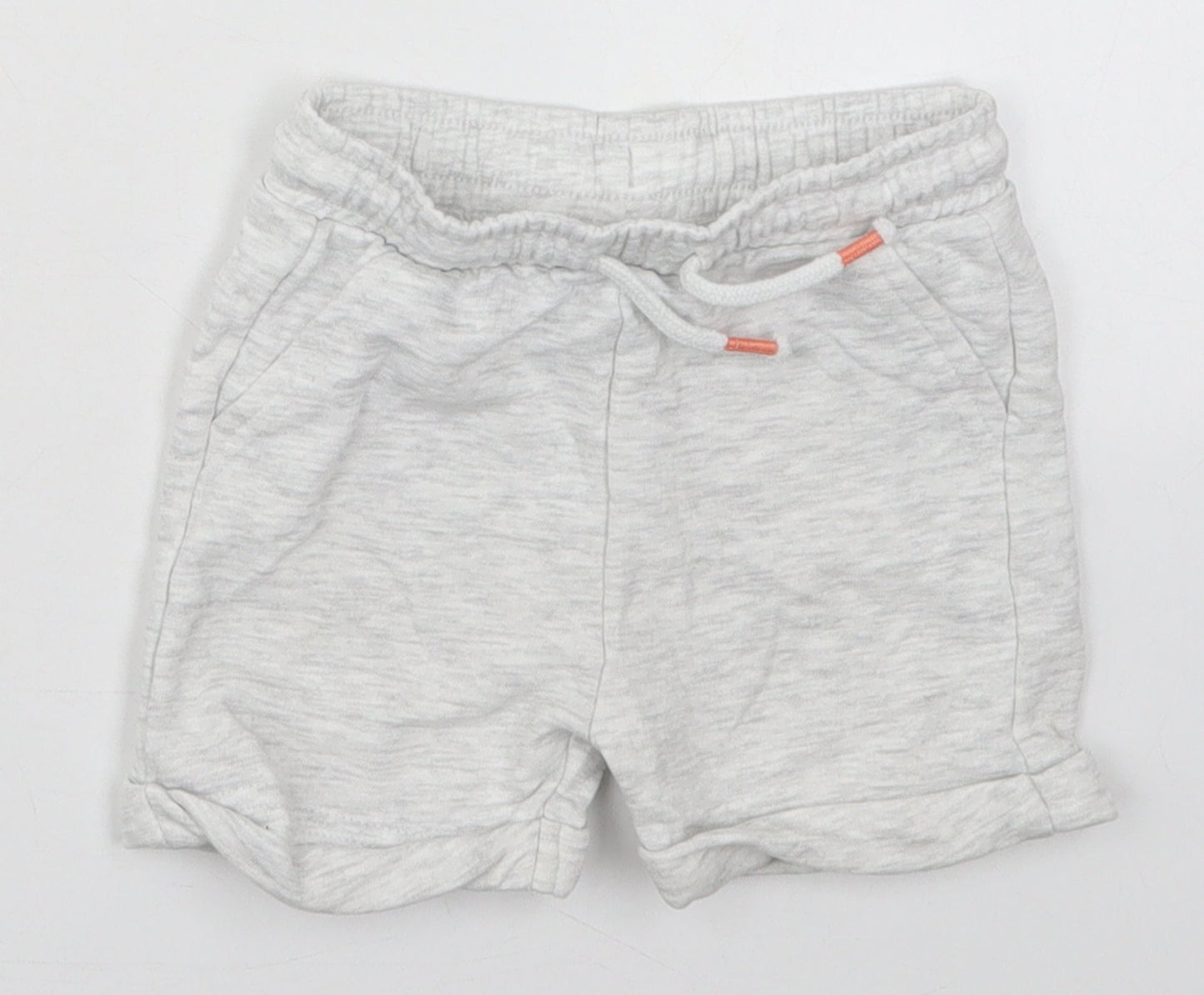 Fred&Flo Boys Grey  Cotton Sweatpants Trousers Size 6-9 Months  Drawstring - Sweat Shorts