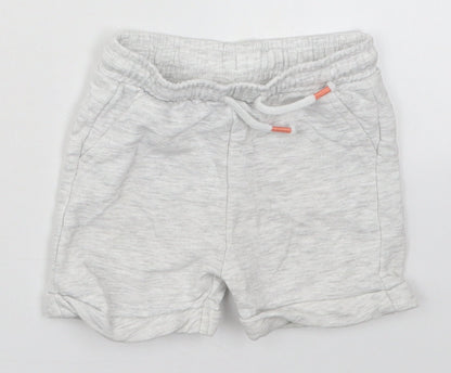 Fred&Flo Boys Grey  Cotton Sweatpants Trousers Size 6-9 Months  Drawstring - Sweat Shorts