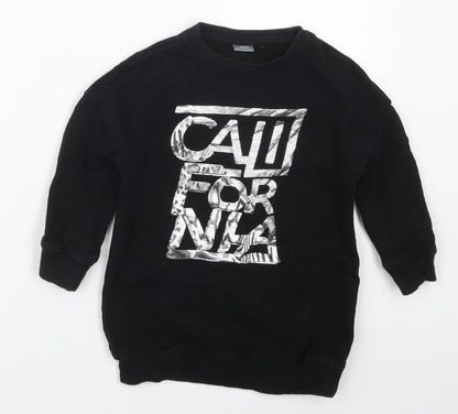 NEXT Boys Black  Cotton Pullover Sweatshirt Size 4 Years  Pullover - California