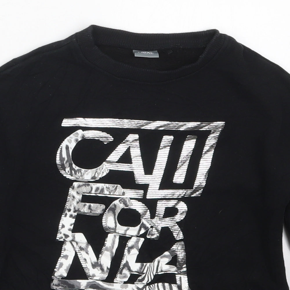 NEXT Boys Black  Cotton Pullover Sweatshirt Size 4 Years  Pullover - California