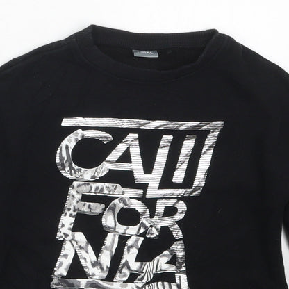 NEXT Boys Black  Cotton Pullover Sweatshirt Size 4 Years  Pullover - California