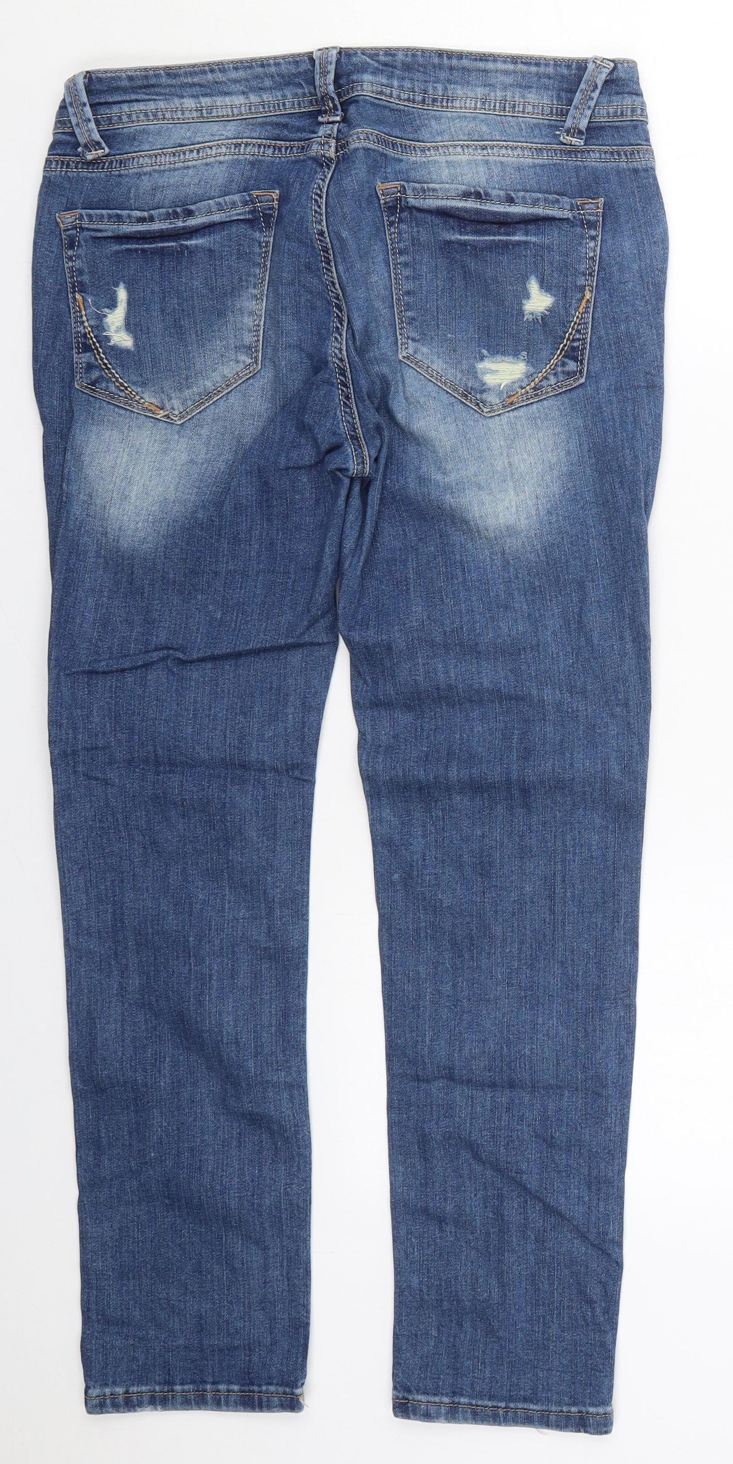 Replus Womens Blue  Cotton Skinny Jeans Size 30 in L26 in Regular Button