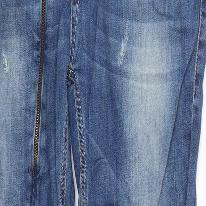 Replus Womens Blue  Cotton Skinny Jeans Size 30 in L26 in Regular Button