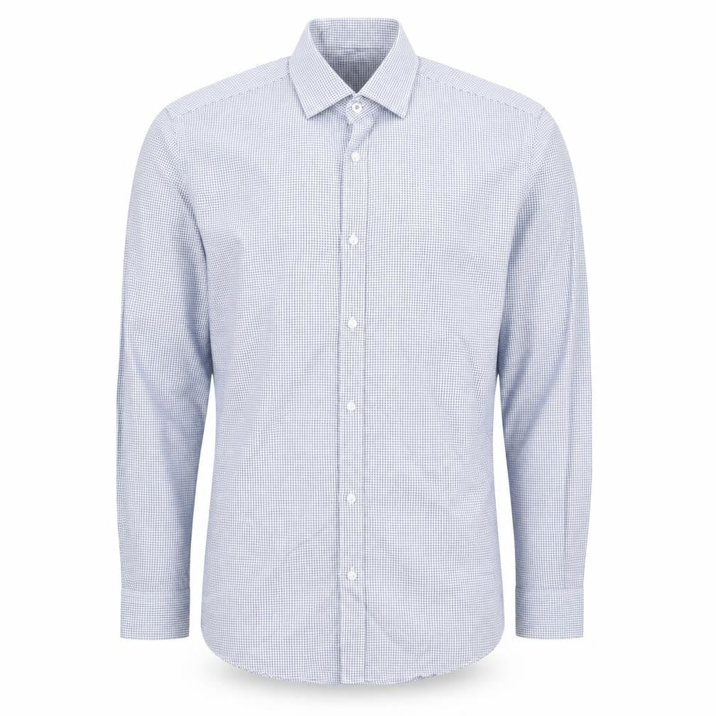 Mens UK Size 14.5 Taylor & Wright Blue  Button-Up Long Sleeve Casual Shirt