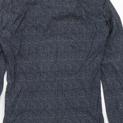 Mens UK Size 14.5 Cedar Wood State Blue  Button-Up Long Sleeve Casual Shirt