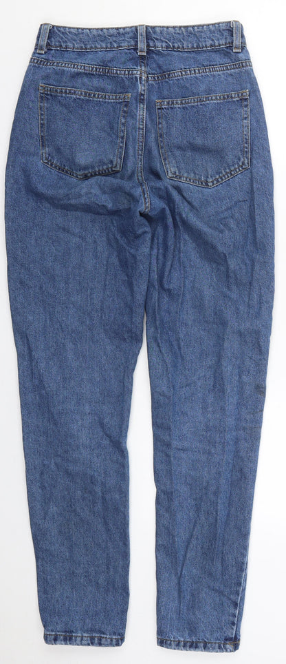 Denim Co Womens Blue  Cotton Tapered Jeans Size 4 L29 in Regular Button