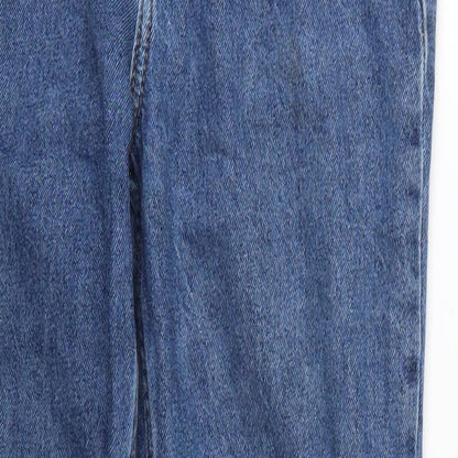 Denim Co Womens Blue  Cotton Tapered Jeans Size 4 L29 in Regular Button