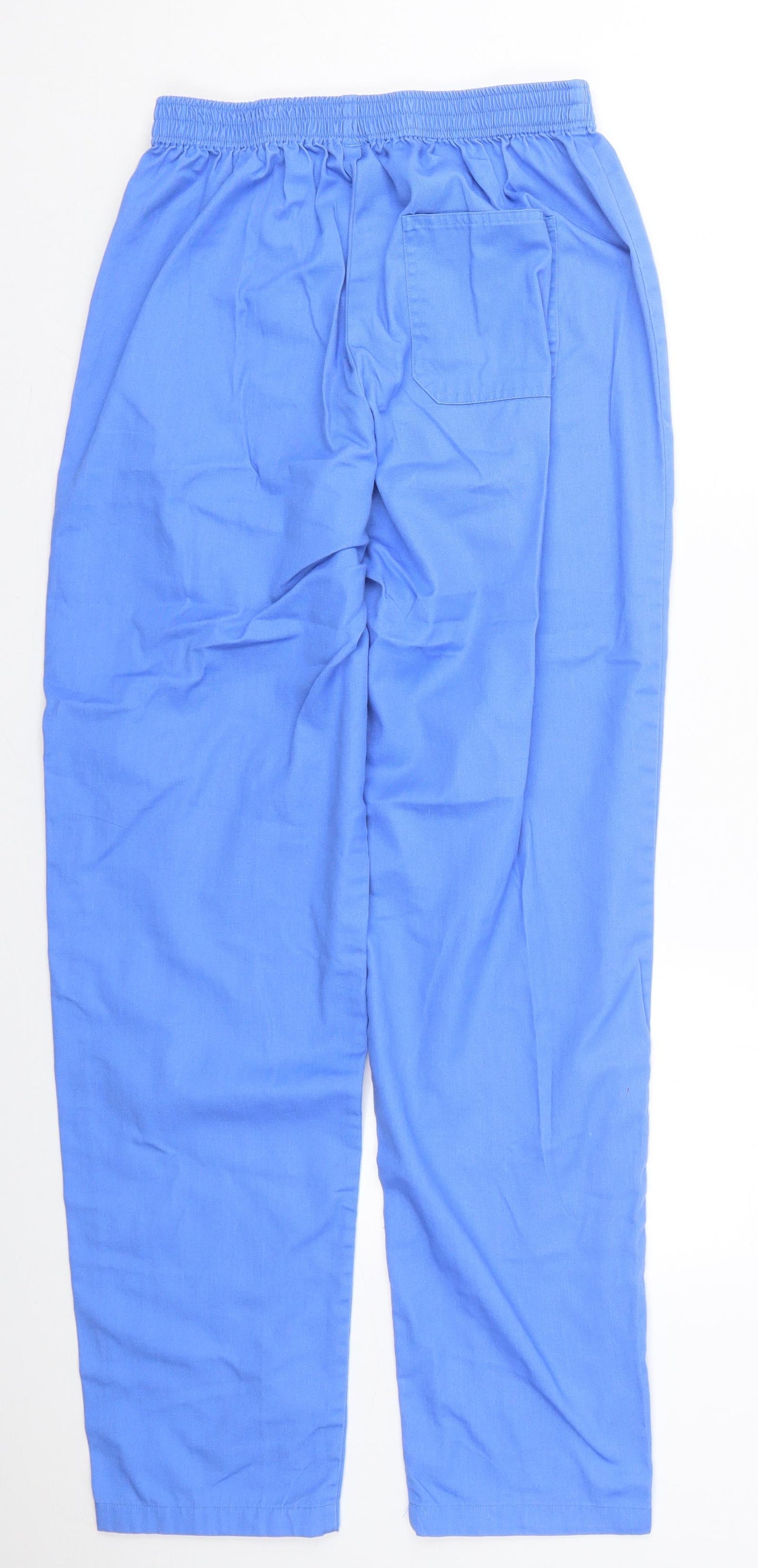 Roly Womens Blue  Polyester Trousers  Size M L30 in Regular Button