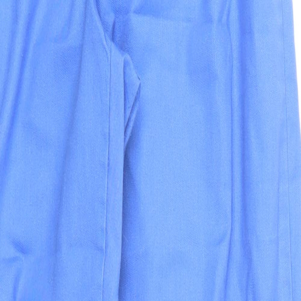 Roly Womens Blue  Polyester Trousers  Size M L30 in Regular Button