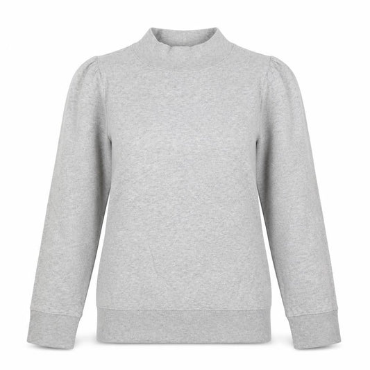 Front view of Gap women’s grey cotton pullover sweatshirt, size XS, pullover