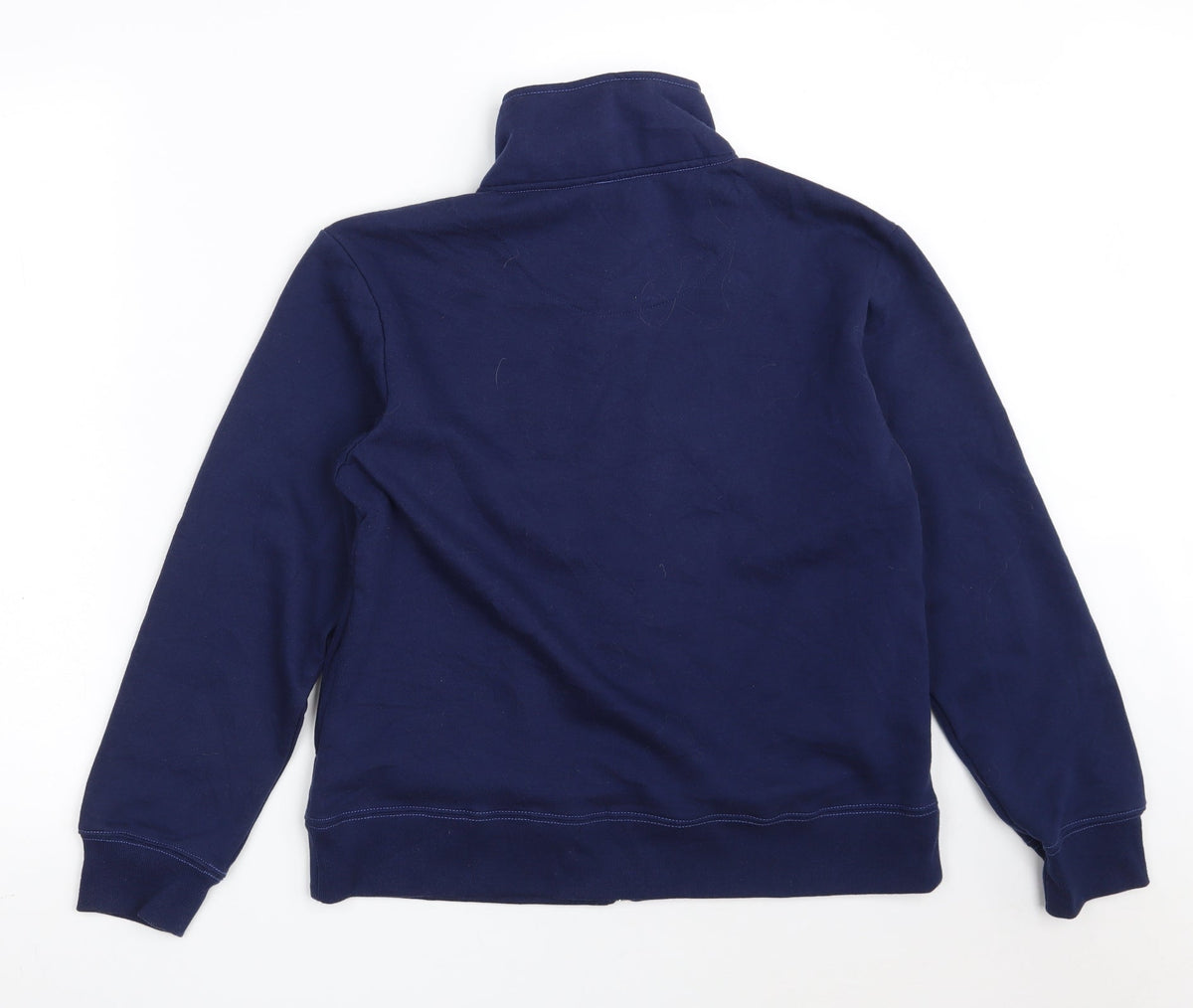Back view of Dixie women’s blue jacket, size S, zip -, size S/m