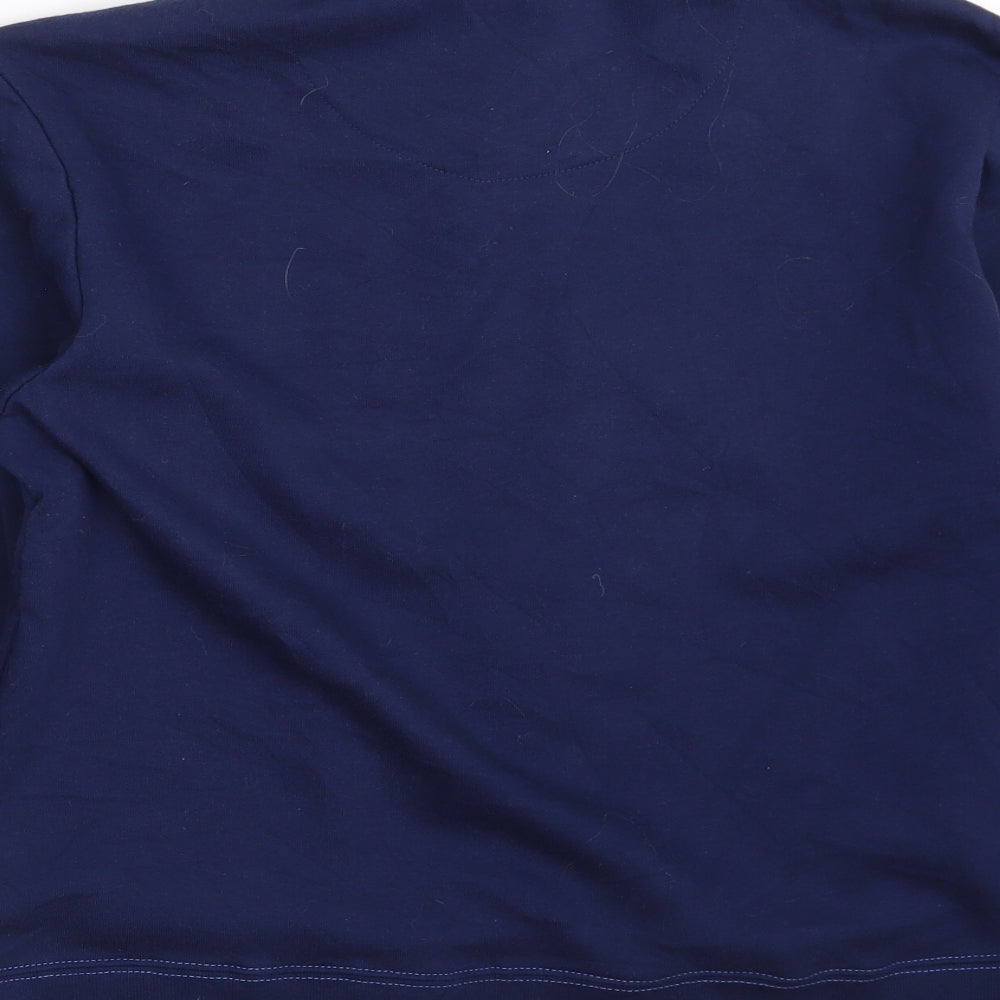 Brand and care label for Dixie women’s blue jacket, size S, zip -, size S/m