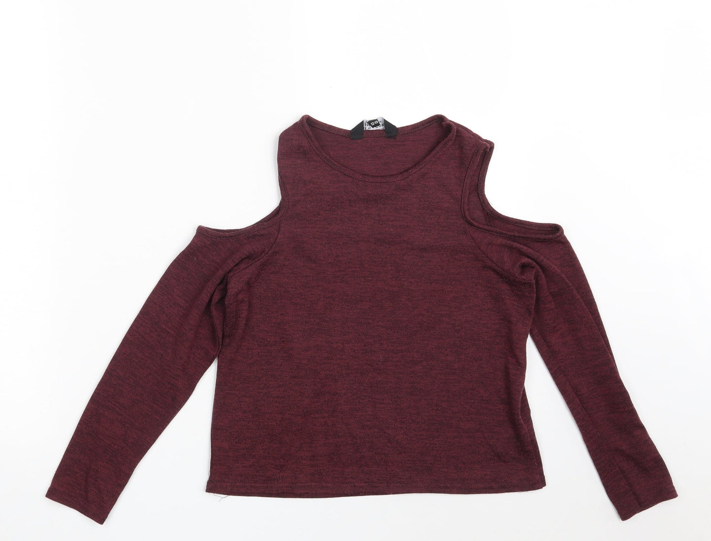New Look Girls Purple  Polyester Pullover Sweatshirt Size 12-13 Years   - Cropped
