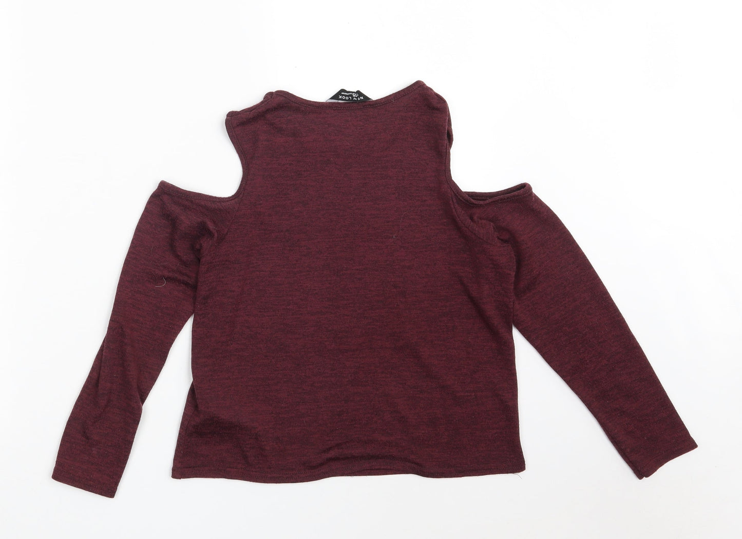 New Look Girls Purple  Polyester Pullover Sweatshirt Size 12-13 Years   - Cropped