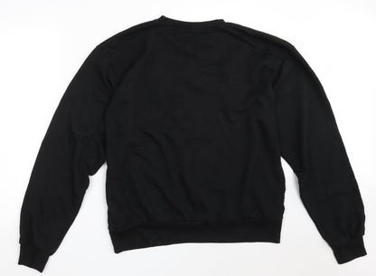 Back view of PRETTYLITTLETHING women’s black polyester pullover sweatshirt, size S, - kani sport