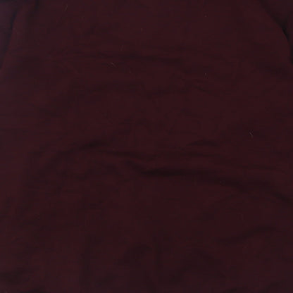 River Island Mens Purple Crew Neck Striped Polyester Pullover Jumper Size S