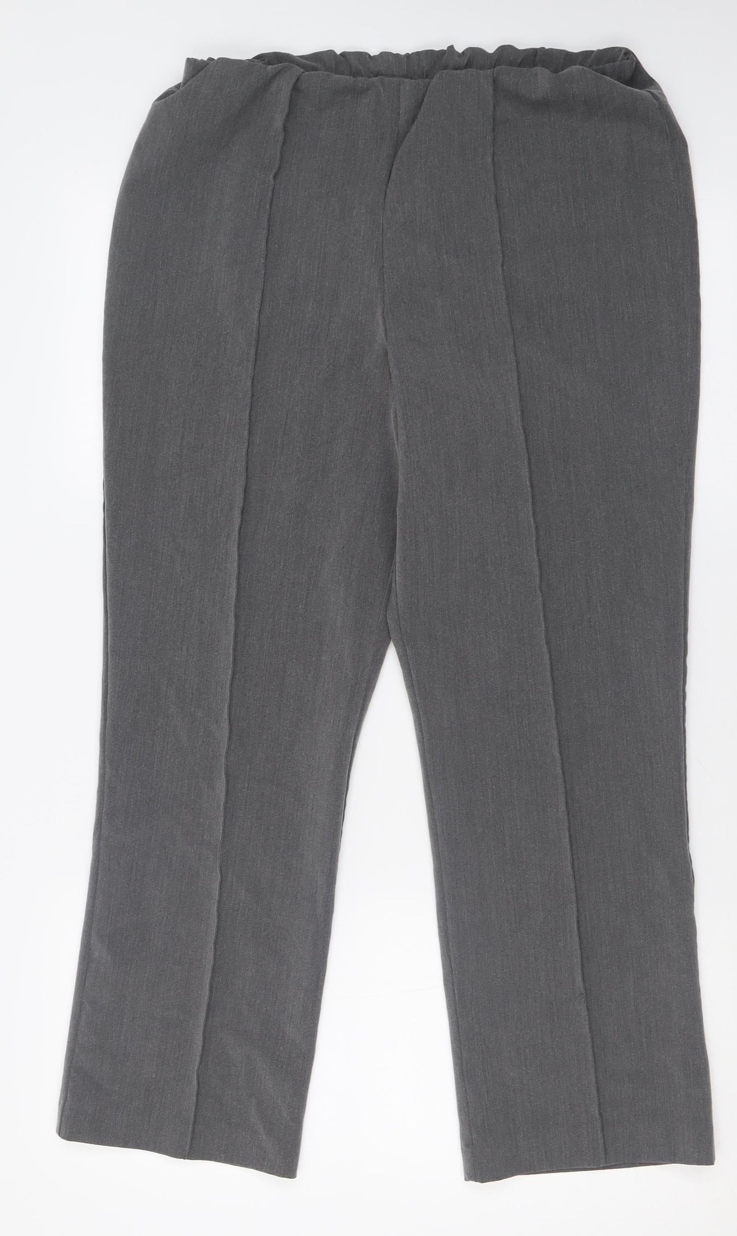 bonmar ch Womens Grey  Polyester Trousers  Size 12 L27 in Regular
