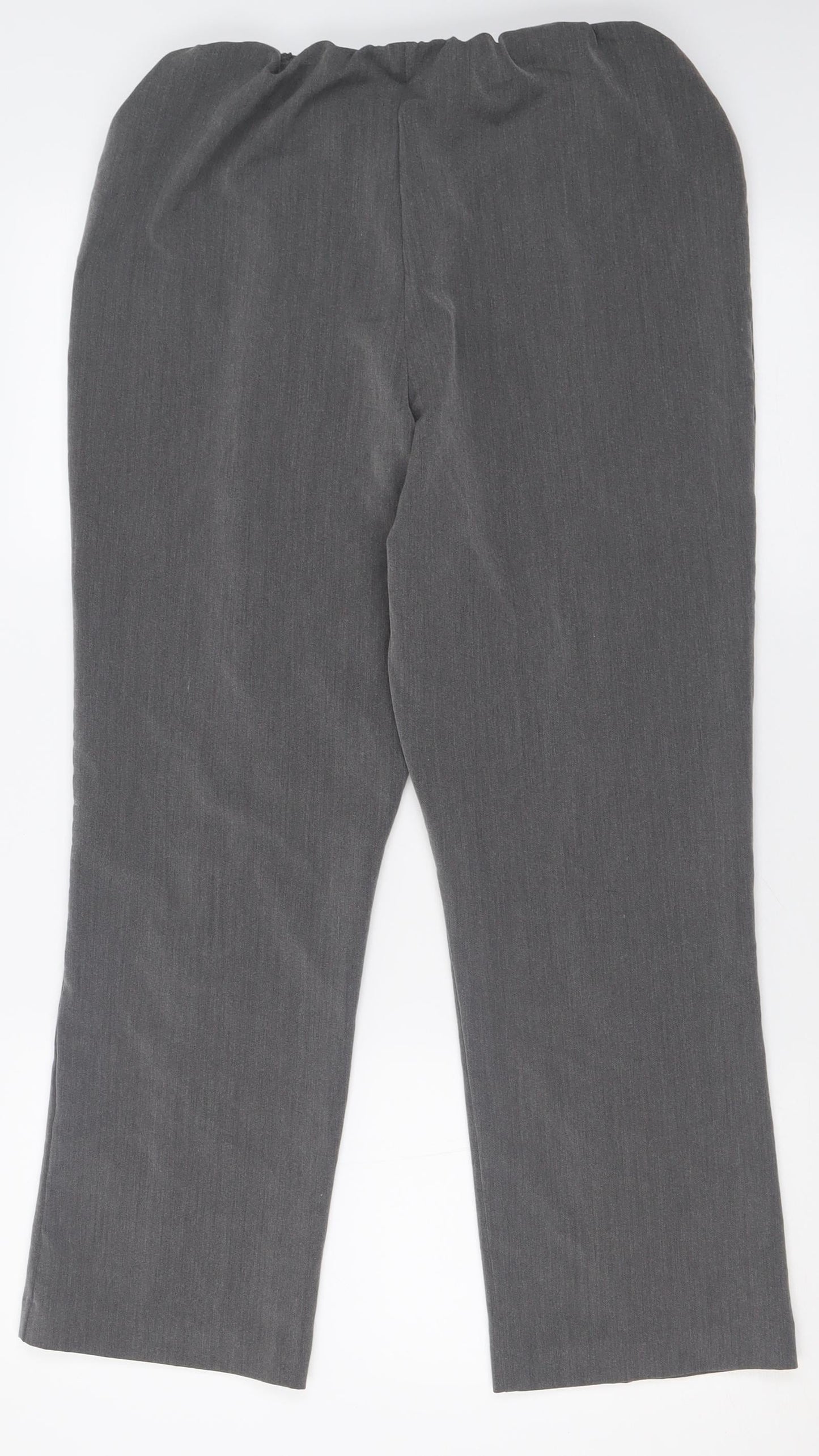 bonmar ch Womens Grey  Polyester Trousers  Size 12 L27 in Regular