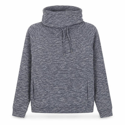 Front view of Atmosphere women’s blue polyester pullover sweatshirt, size UK 10, pullover