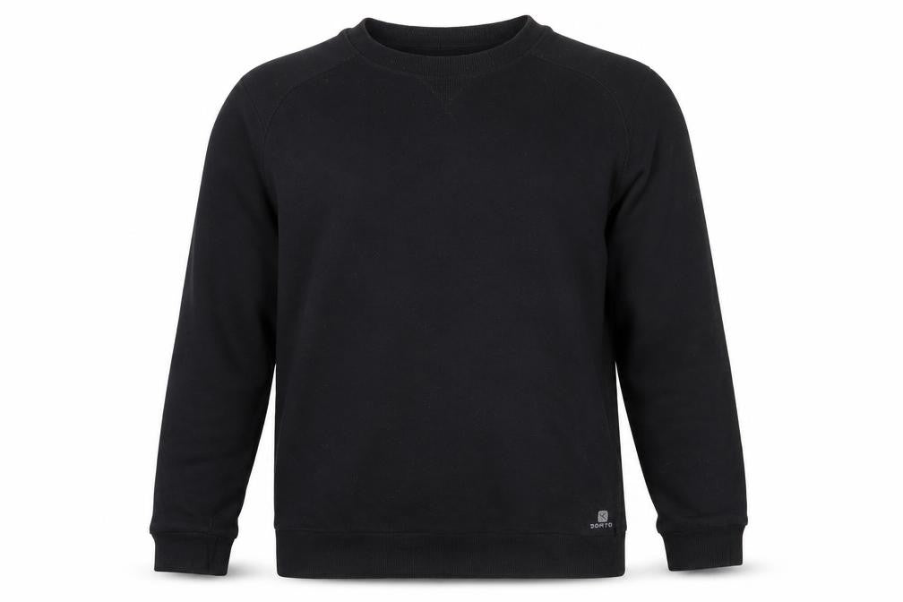 Mens UK Size L Oxylane Black Pullover Sweatshirt
