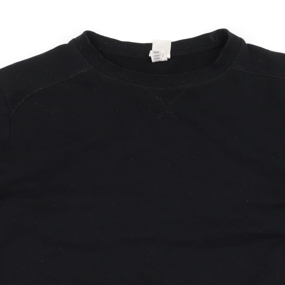 Mens UK Size L Oxylane Black Pullover Sweatshirt