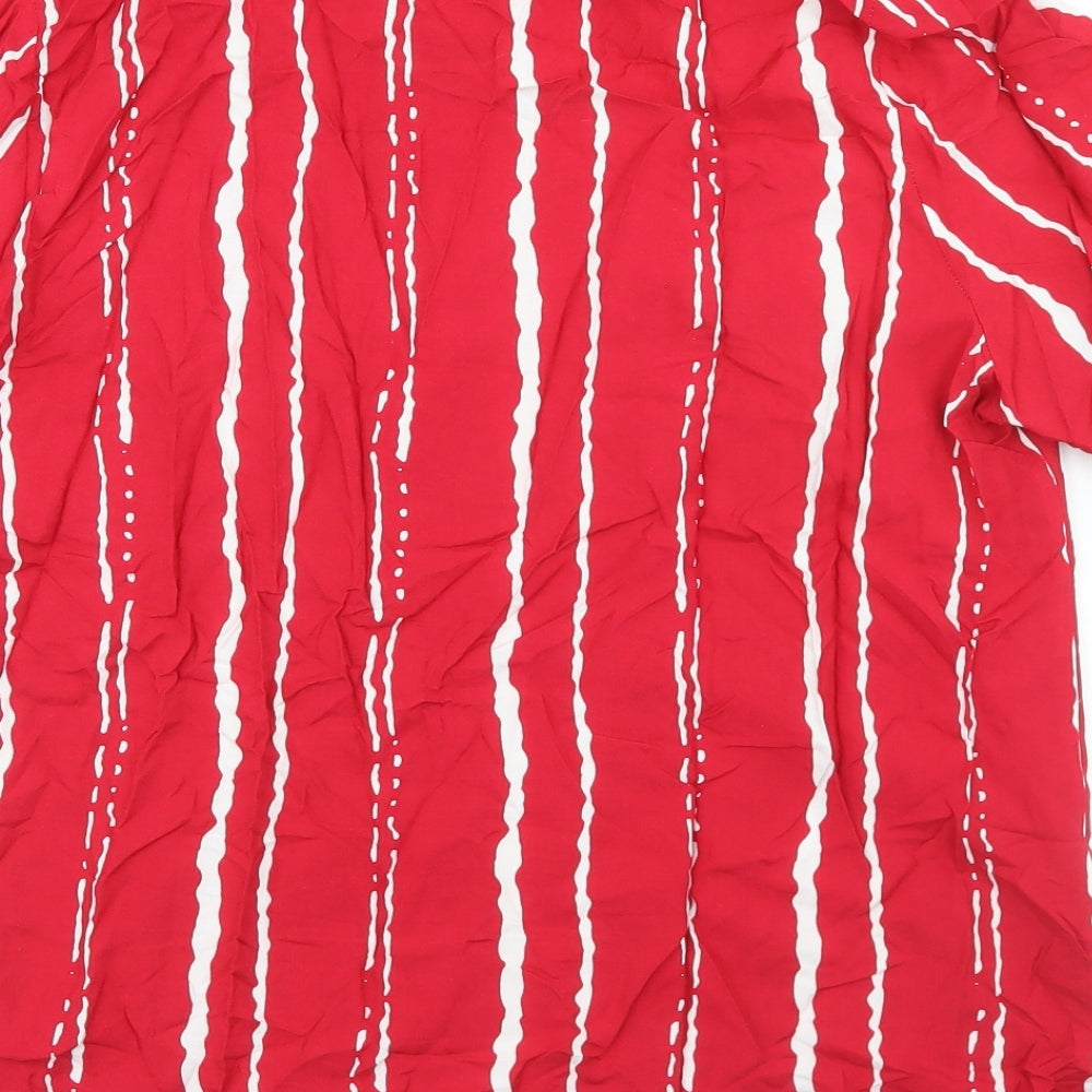 Womens UK Size 18 Afibel Red Basic Blouse