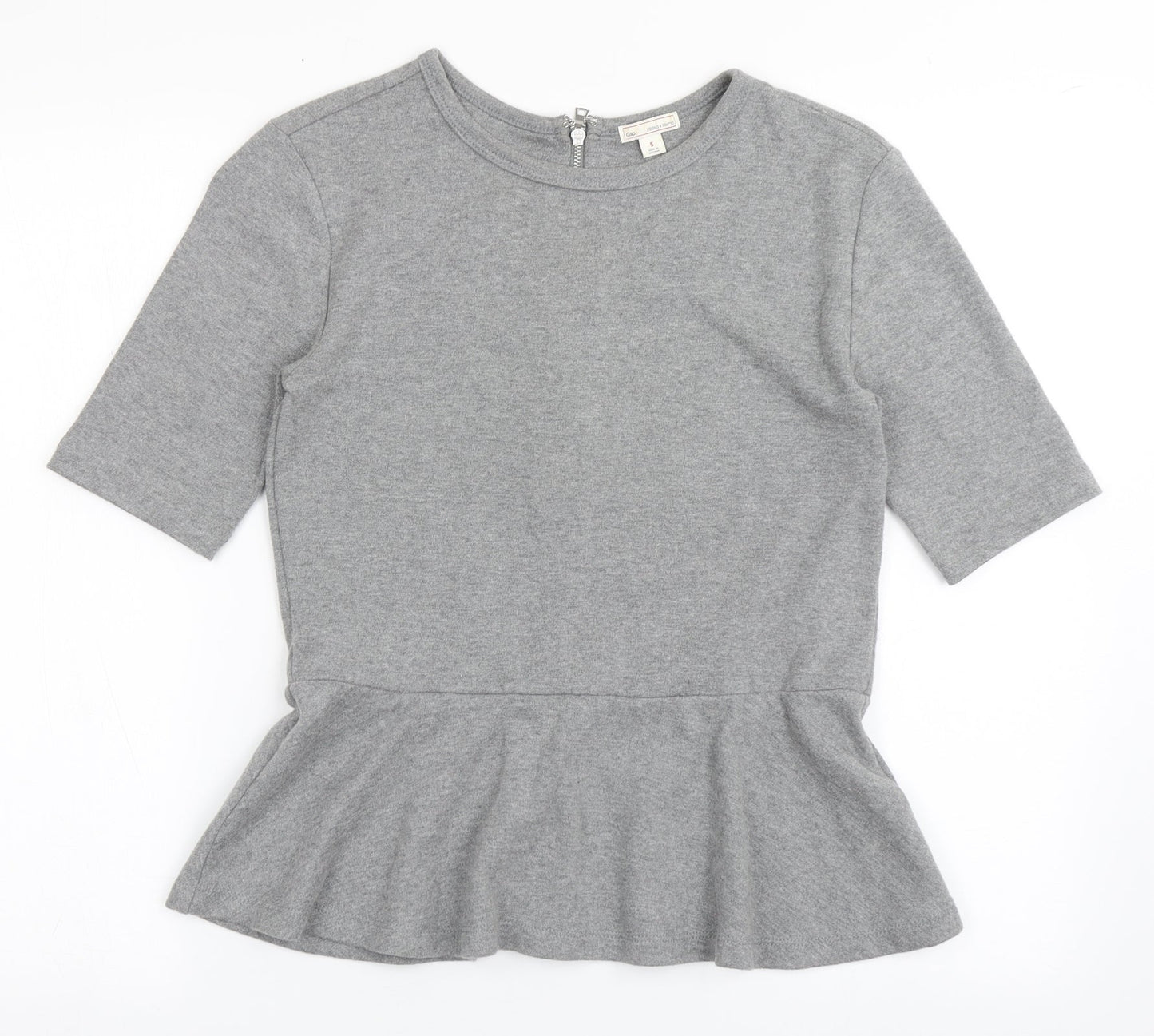 Womens UK Size S Gap Grey Basic T-Shirt