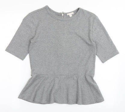 Womens UK Size S Gap Grey Basic T-Shirt