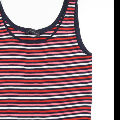 Womens UK Size 14 Marks and Spencer Multicoloured Basic T-Shirt