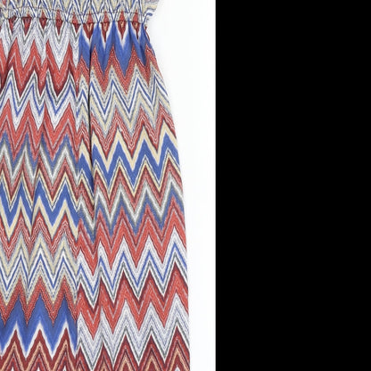 River Island Womens Multicoloured  Polyester Sheath  Size 8  Roll Neck Pullover