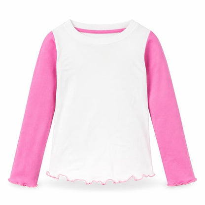 Front view of Skippy-T girls’ white camouflage cotton basic casual, size 9-12, months round neck pullover