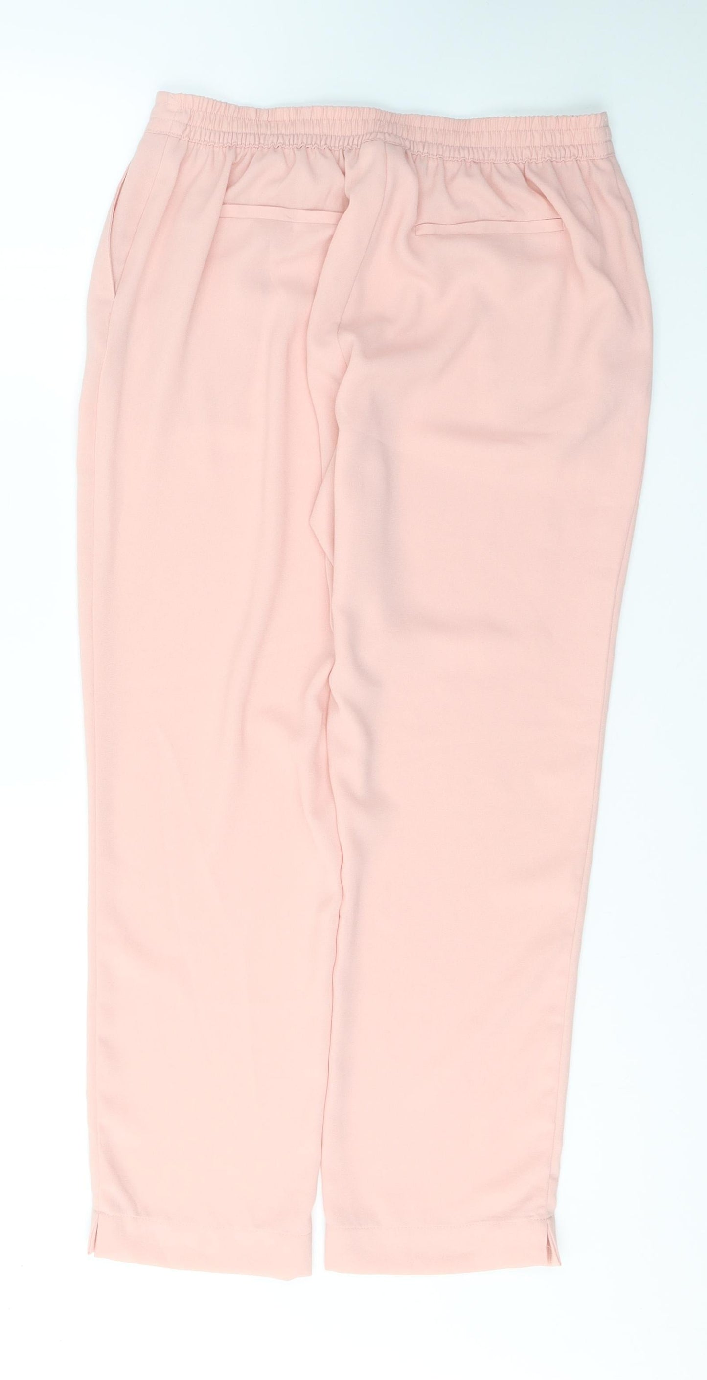 Womens UK Size 12 Damart Regular Fit  Pink Trousers
