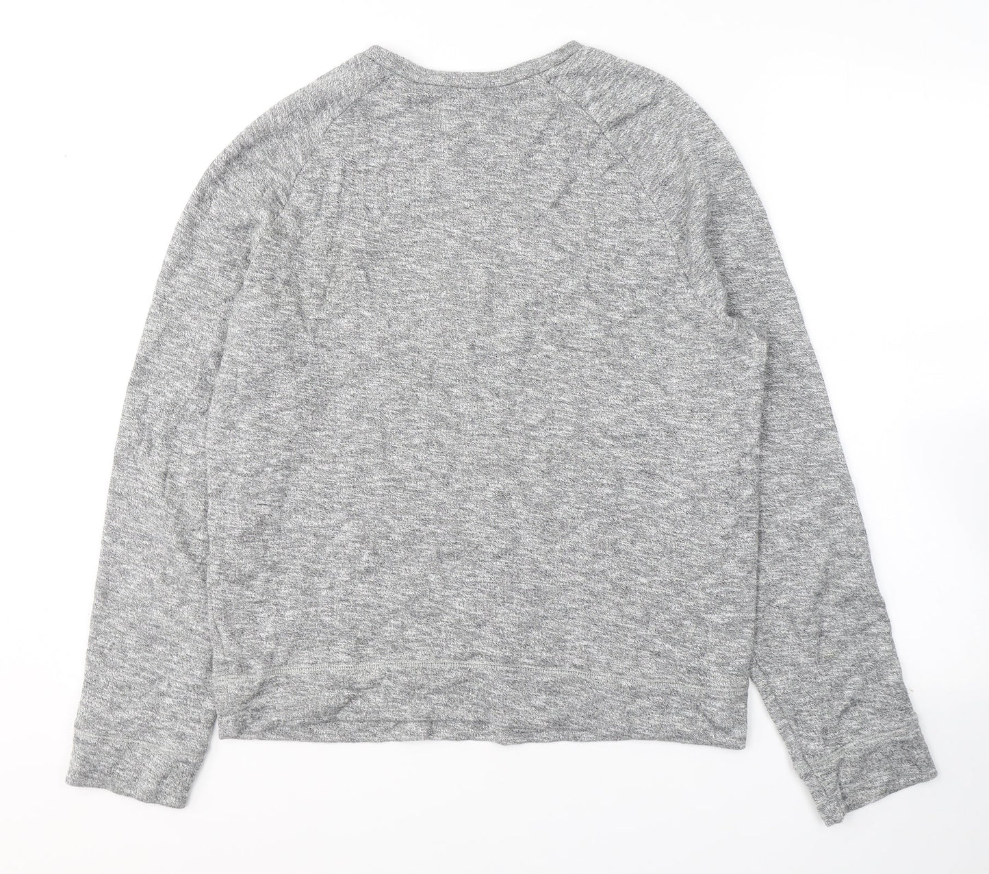 Topshop Mens Grey Round Neck  Cotton Pullover Jumper Size L
