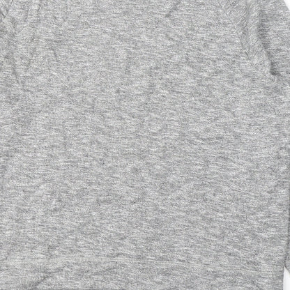 Topshop Mens Grey Round Neck  Cotton Pullover Jumper Size L