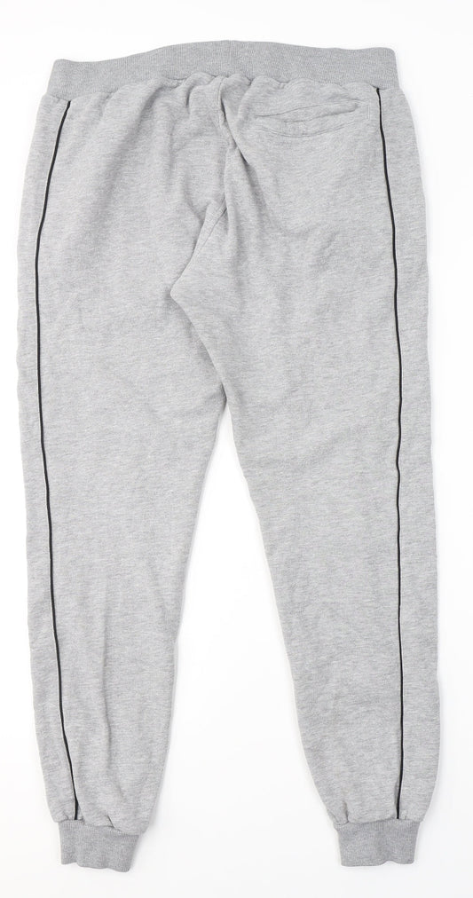 Royal Mens Grey  Polyester Sweatpants Trousers Size M L28 in Regular