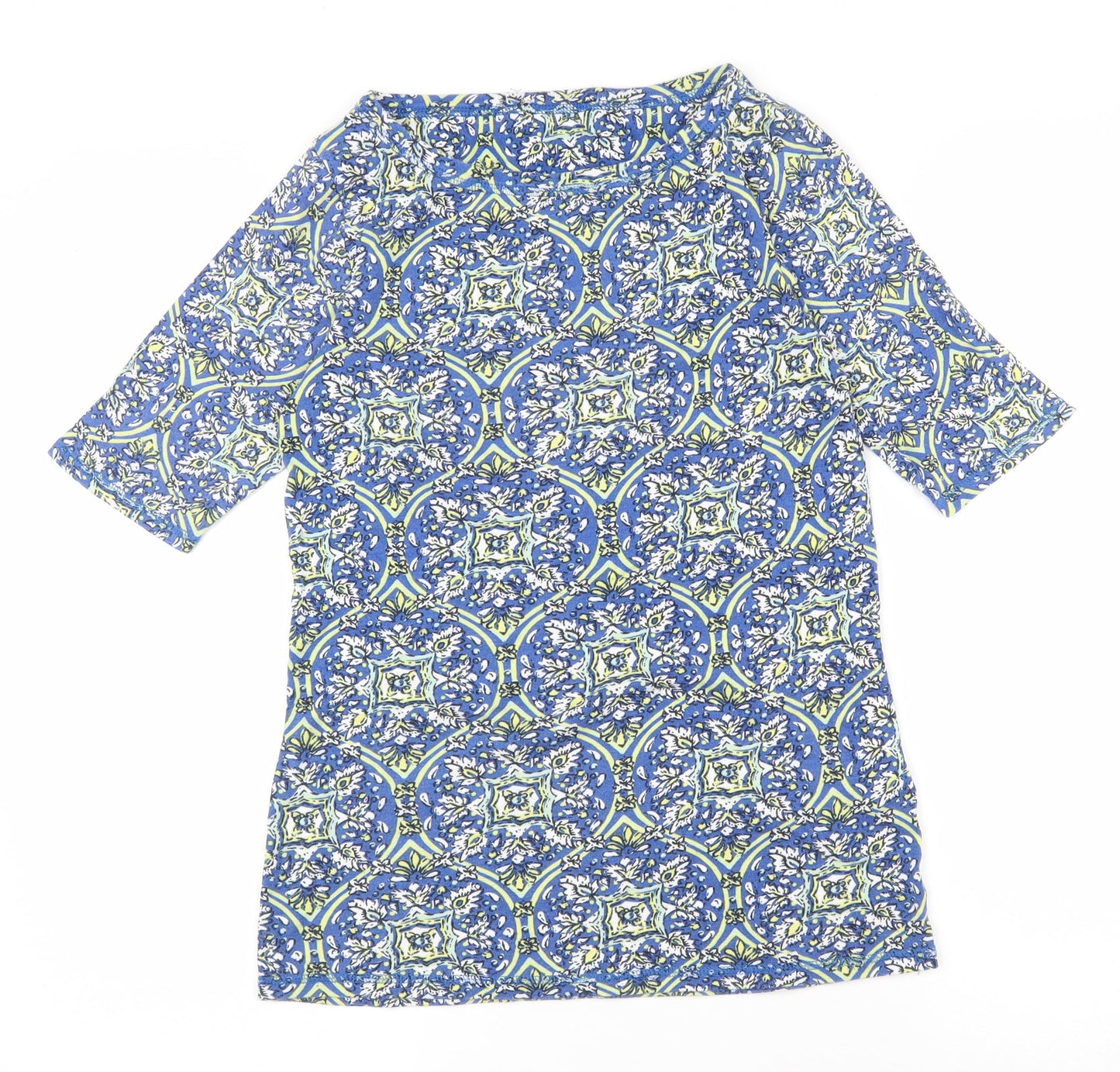 Womens UK Size 10 Marks and Spencer Blue Basic T-Shirt