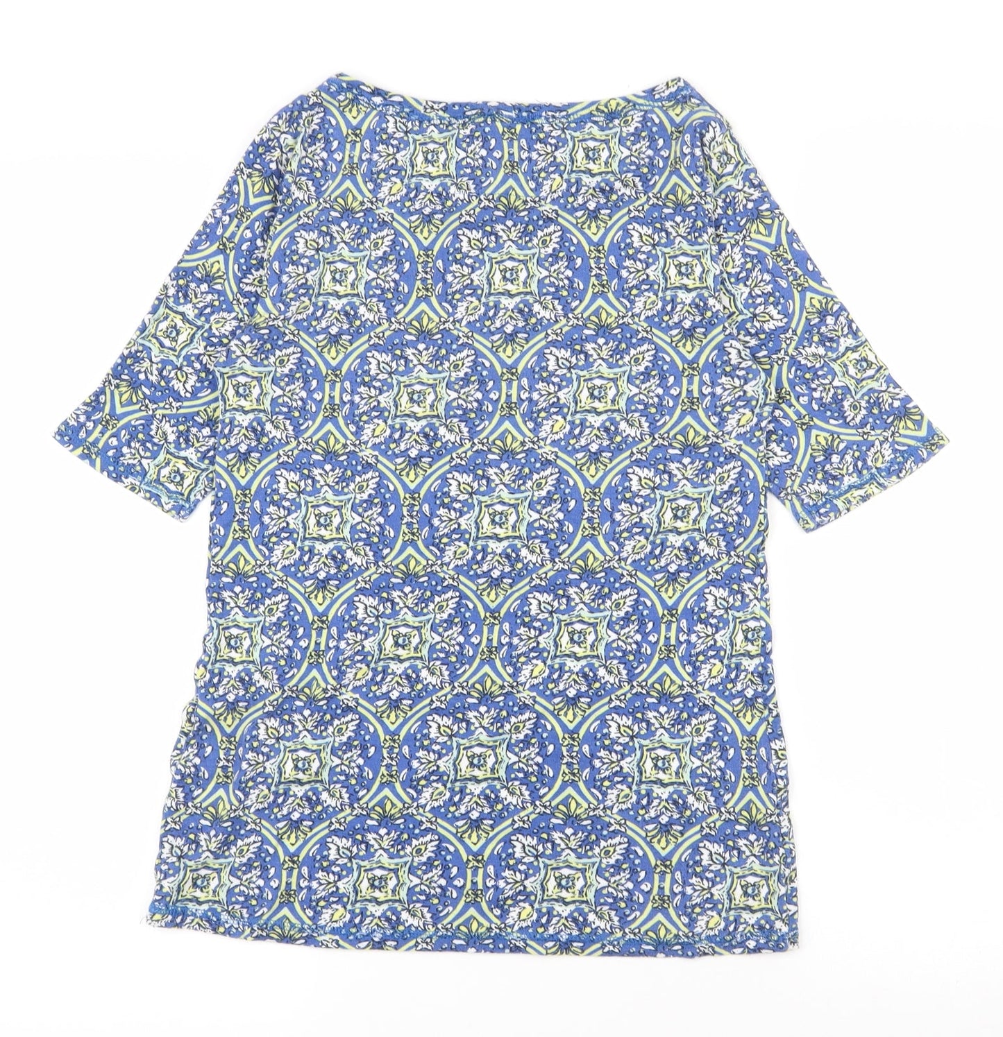 Womens UK Size 10 Marks and Spencer Blue Basic T-Shirt