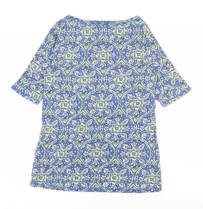 Womens UK Size 10 Marks and Spencer Blue Basic T-Shirt